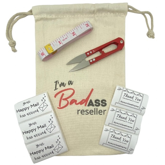 Other - Custom Personalized Thank You Thermal Closet Labels Stickers Reusable Bag